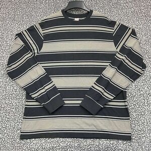 Active Ride Shop Shirt Men Extra Large Striped Long Sleeve Crew Neck Cotton‎ XL